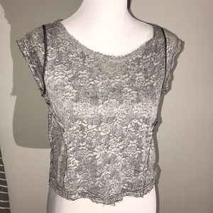 Free people lace crop top